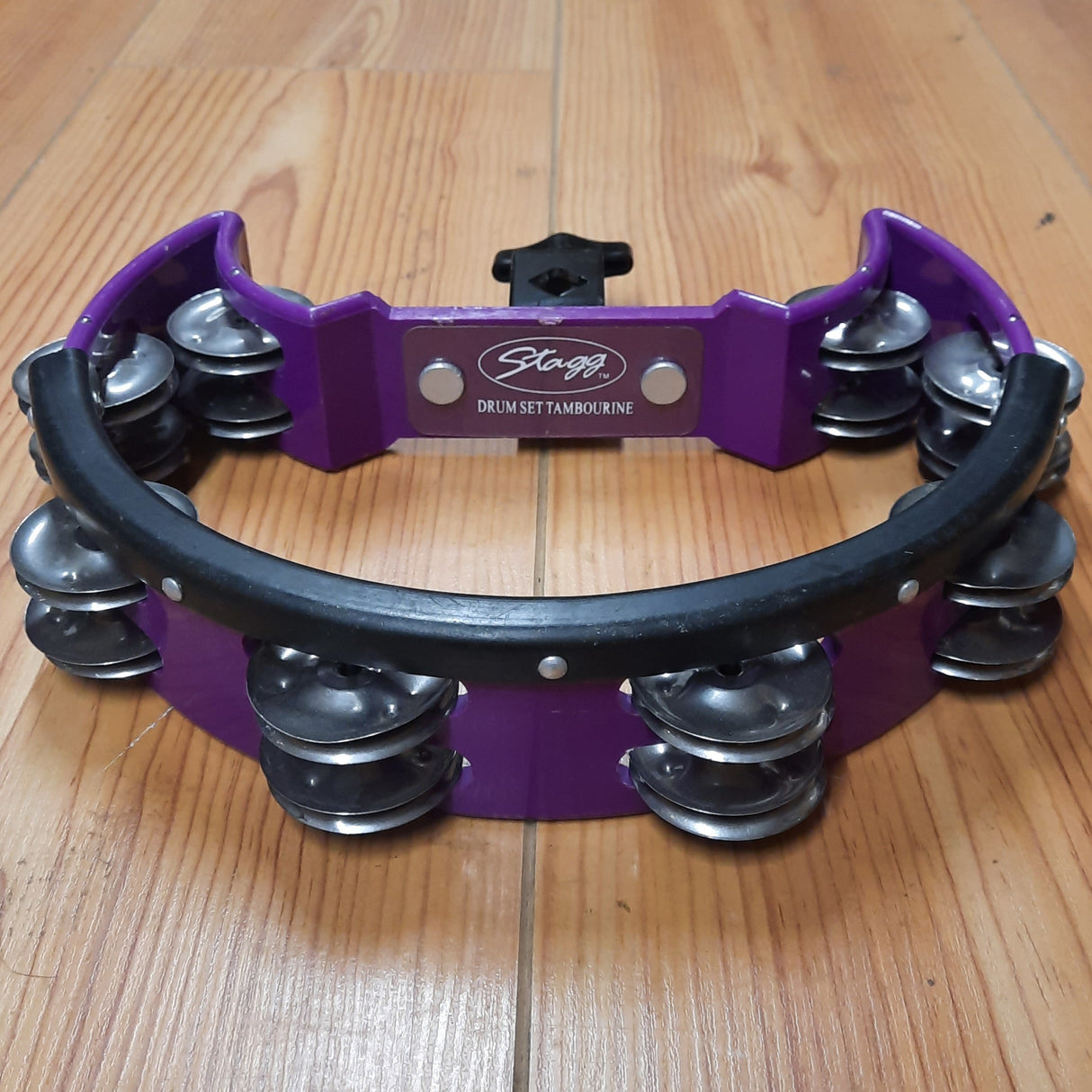 Pre-Owned Stagg Drum Set Tambourine in Purple