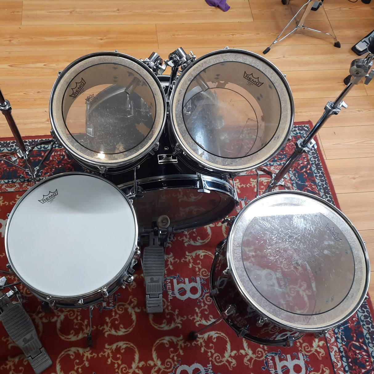 Pre-Owned Pearl Export Drum Kit in Black