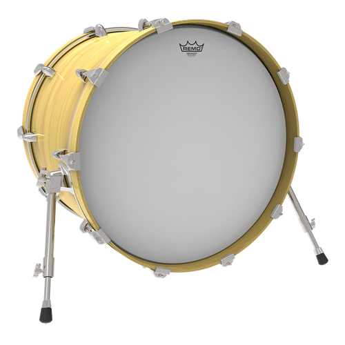 Remo Emperor Bass Drum Heads - Smooth White