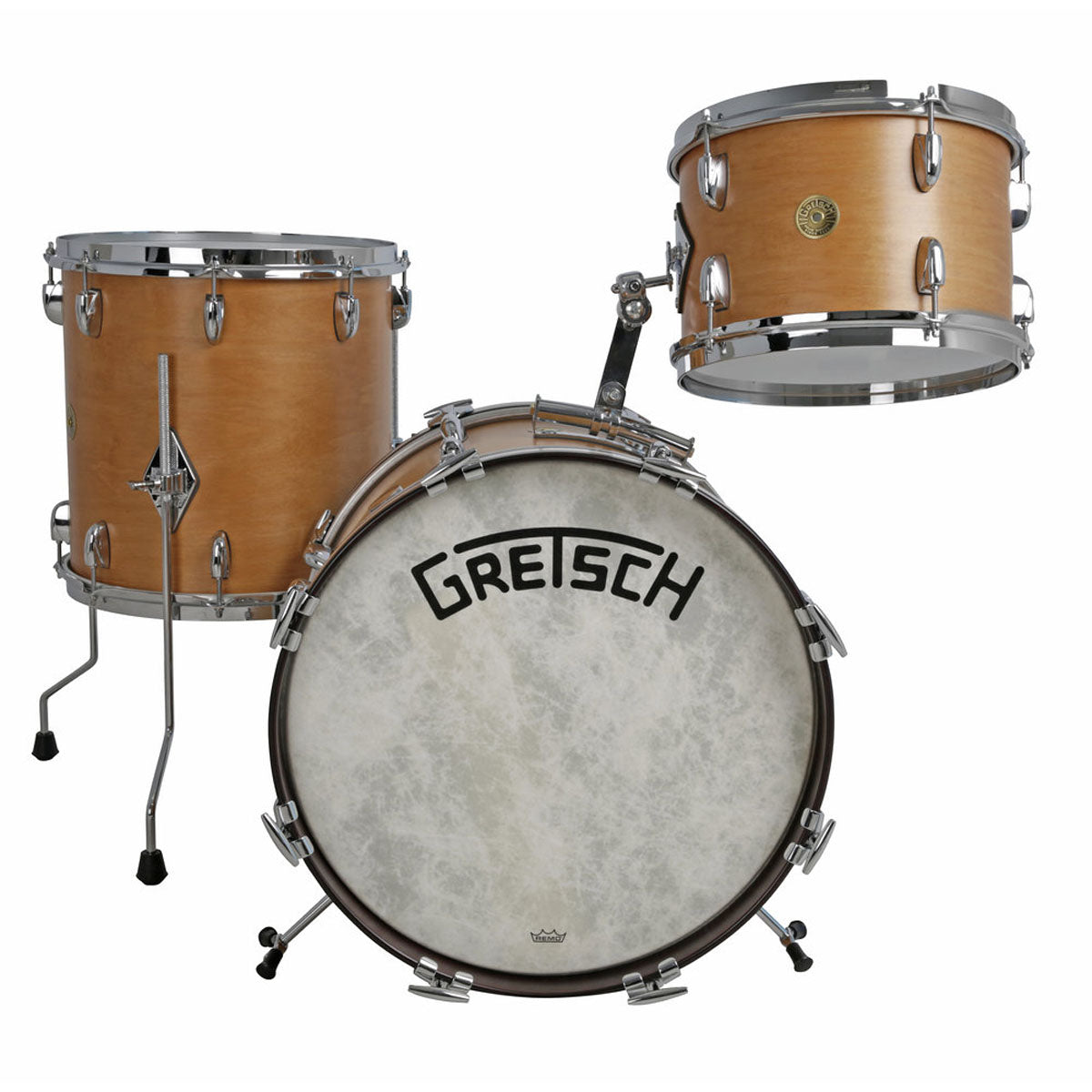 Gretsch USA Broadkaster Shell Pack in Satin Classic Maple - 18"| 12"| 14"