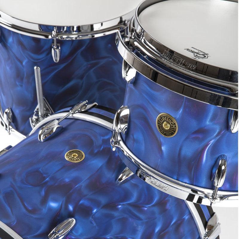 Gretsch USA Broadkaster Shell Pack in Peacock Satin Flame - 20"| 12"| 16"