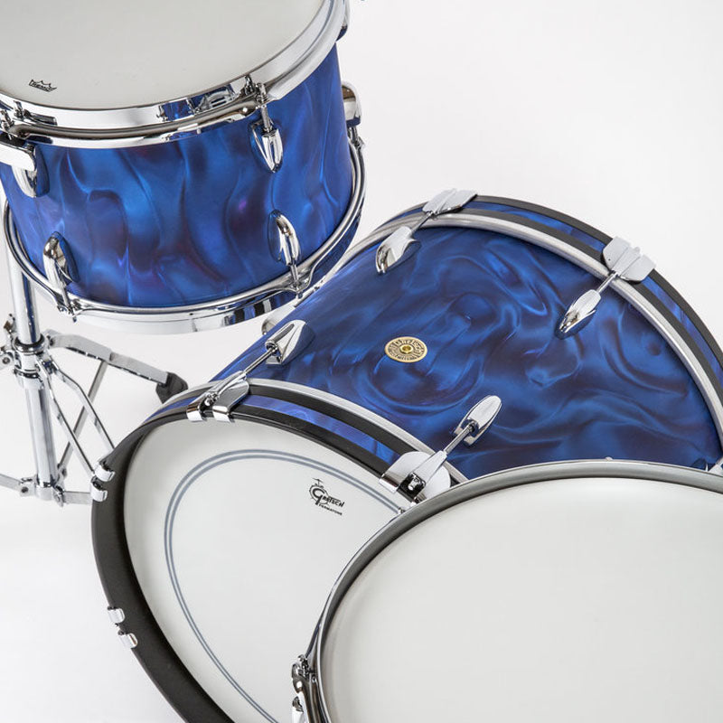 Gretsch USA Broadkaster Shell Pack in Peacock Satin Flame - 20"| 12"| 16"