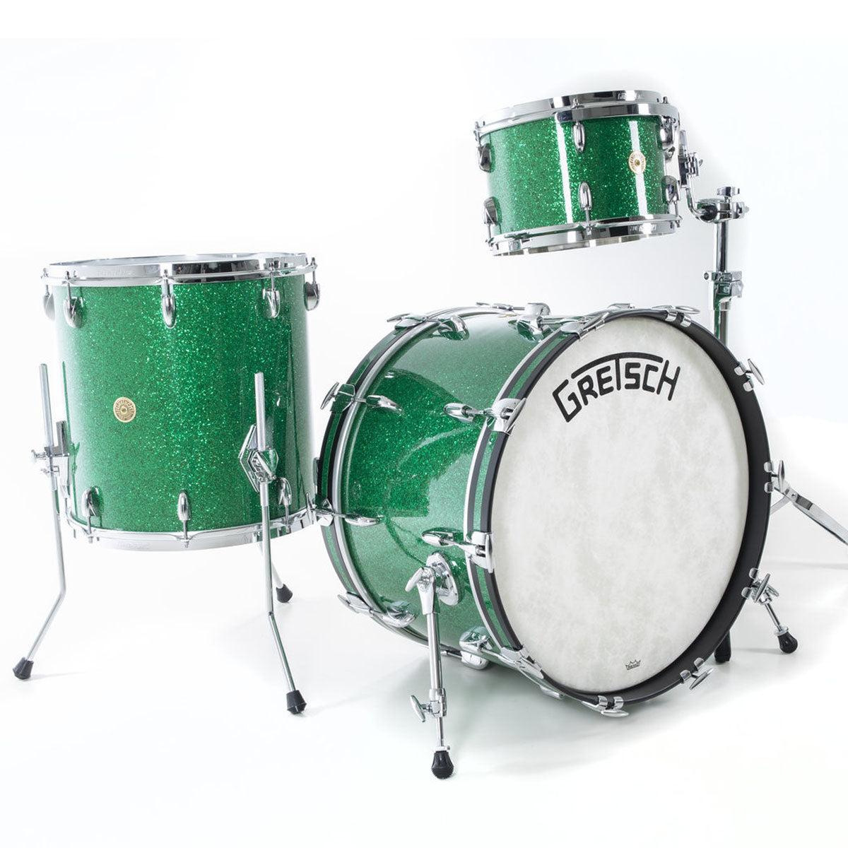 Gretsch USA Broadkaster Shell Pack in Green Glass - 22"| 12"| 16"
