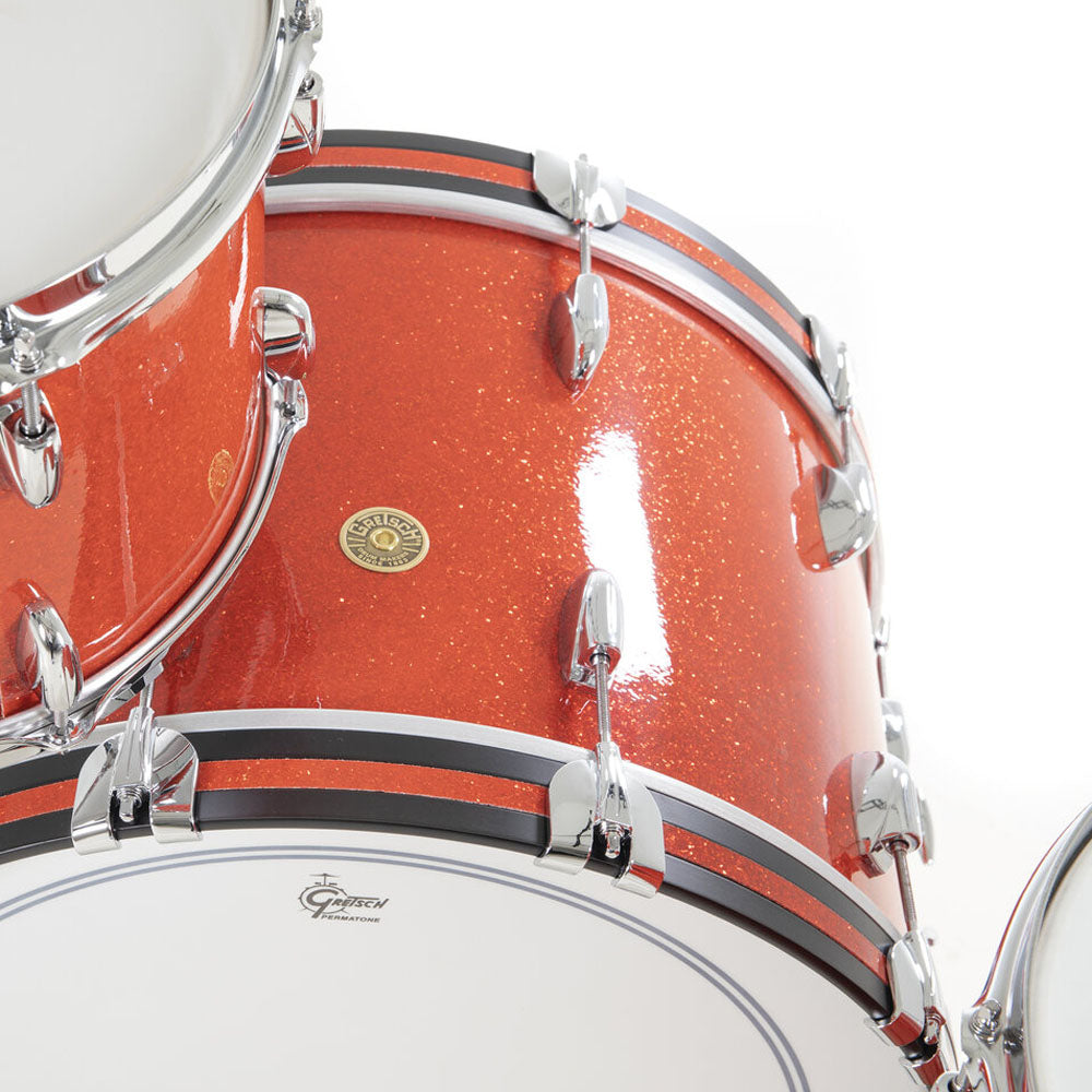 Gretsch USA Broadkaster Shell Pack in Tangerine Glass - 22"| 13"| 16"