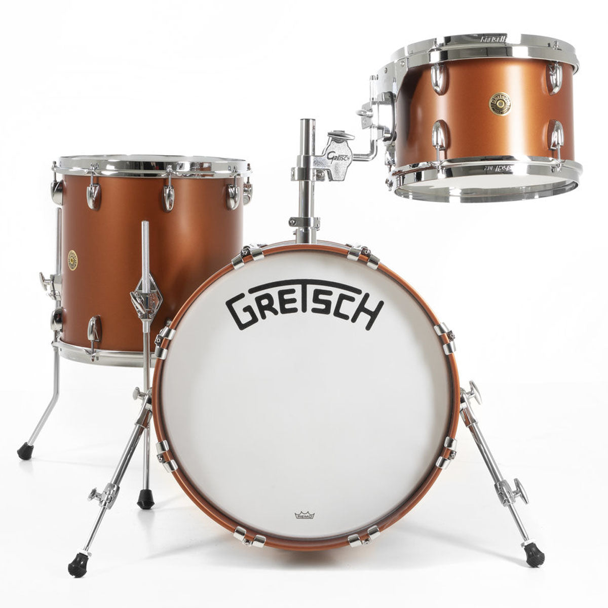 Gretsch USA Broadkaster Shell Pack in Satin Copper - 18"| 12"| 14"