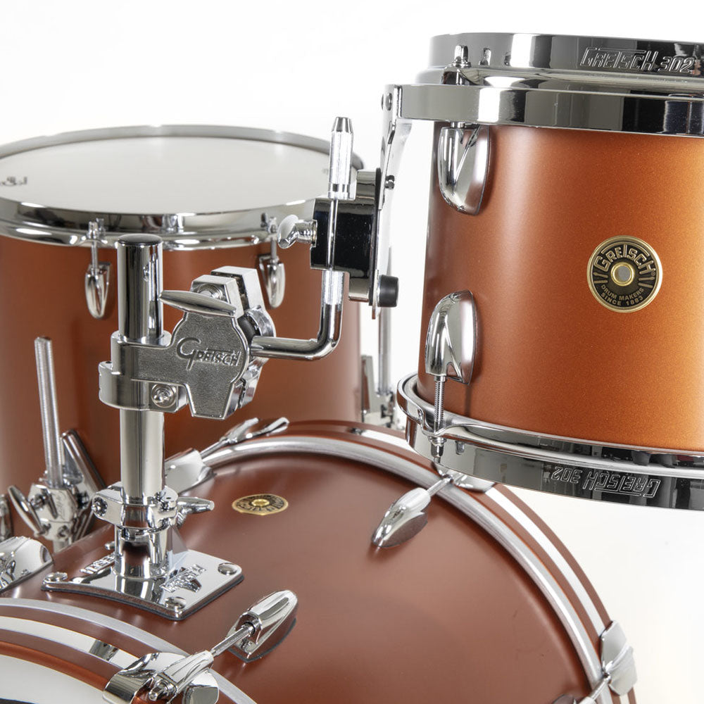 Gretsch USA Broadkaster Shell Pack in Satin Copper - 18"| 12"| 14"