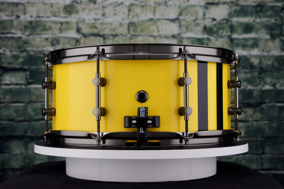 Primas Custom Shop 14"x6.25" Black Walnut Snare Drum - Bumblebee Inspired
