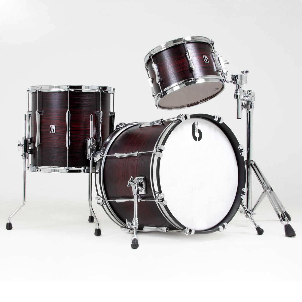 British Drum Co. Lounge Series 18" Club Jazz Shell Pack in Carnaby Red