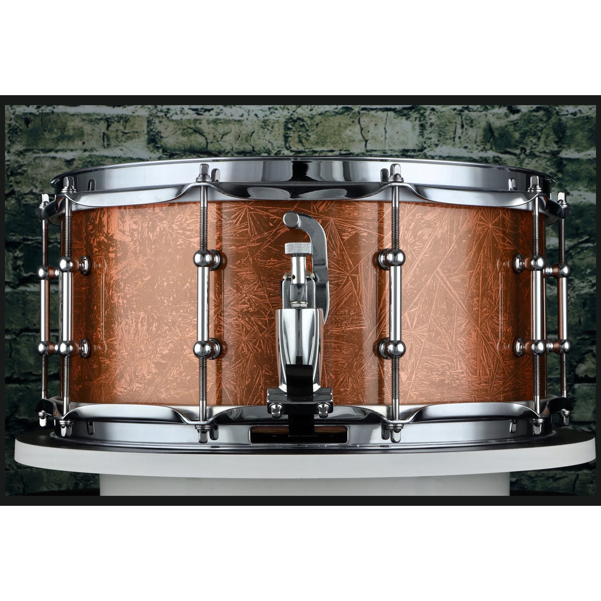 Primas Custom Shop 14"x6.5" White Oak/Padauk Snare Drum in Crystal Copper