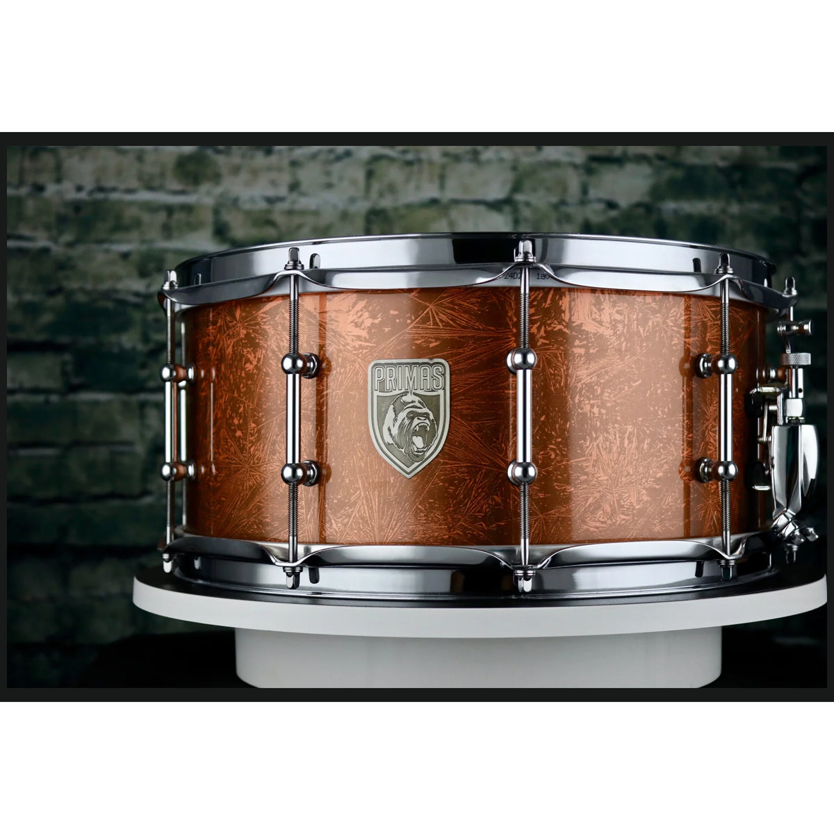 Primas Custom Shop 14"x6.5" White Oak/Padauk Snare Drum in Crystal Copper