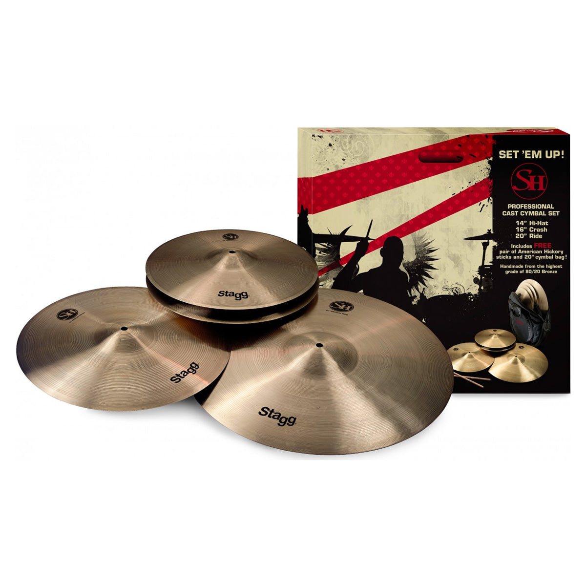 Stagg SH Series Cymbal Box Set