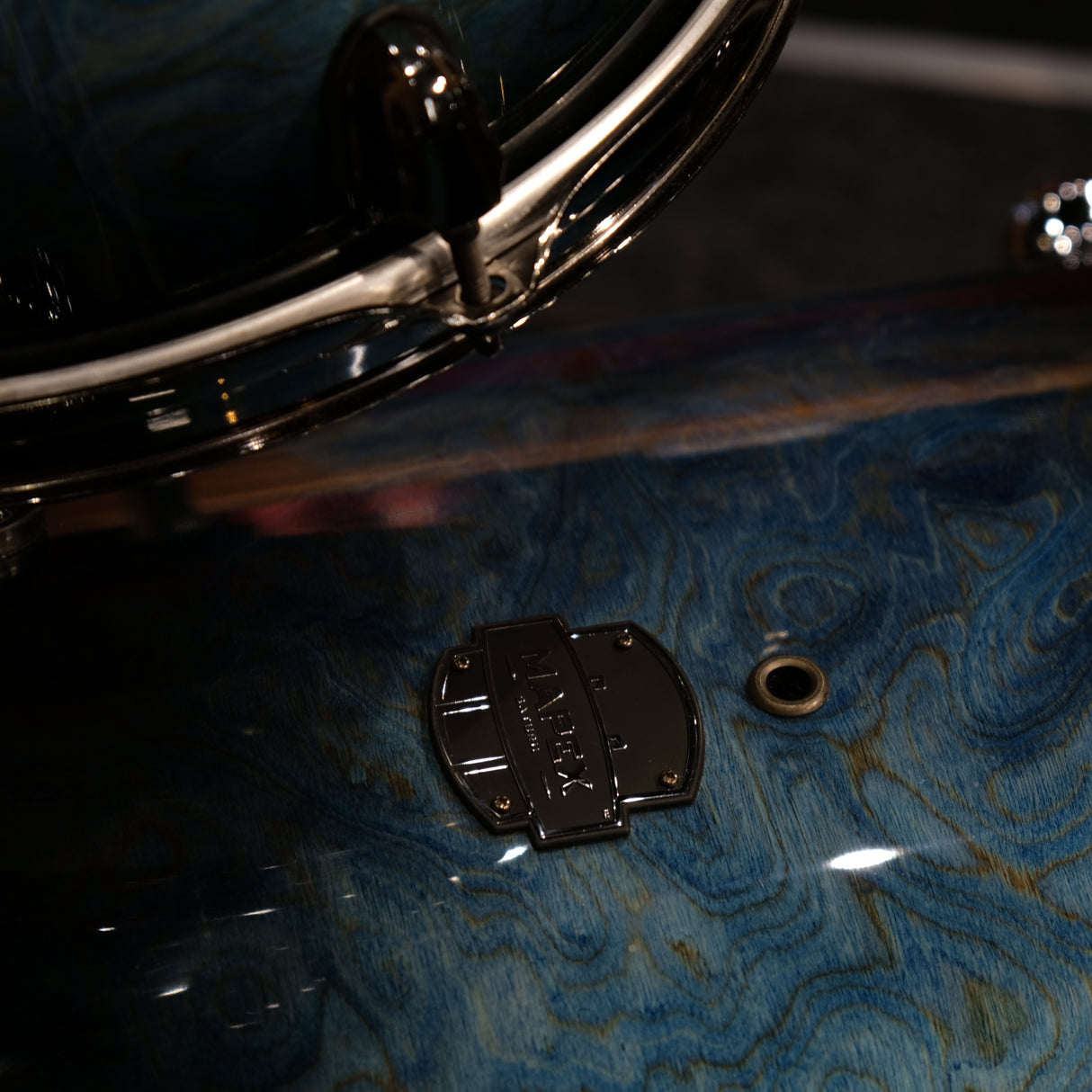 Pre-Owned Mapex Saturn V Drum Kit in Deep Water Maple Burl