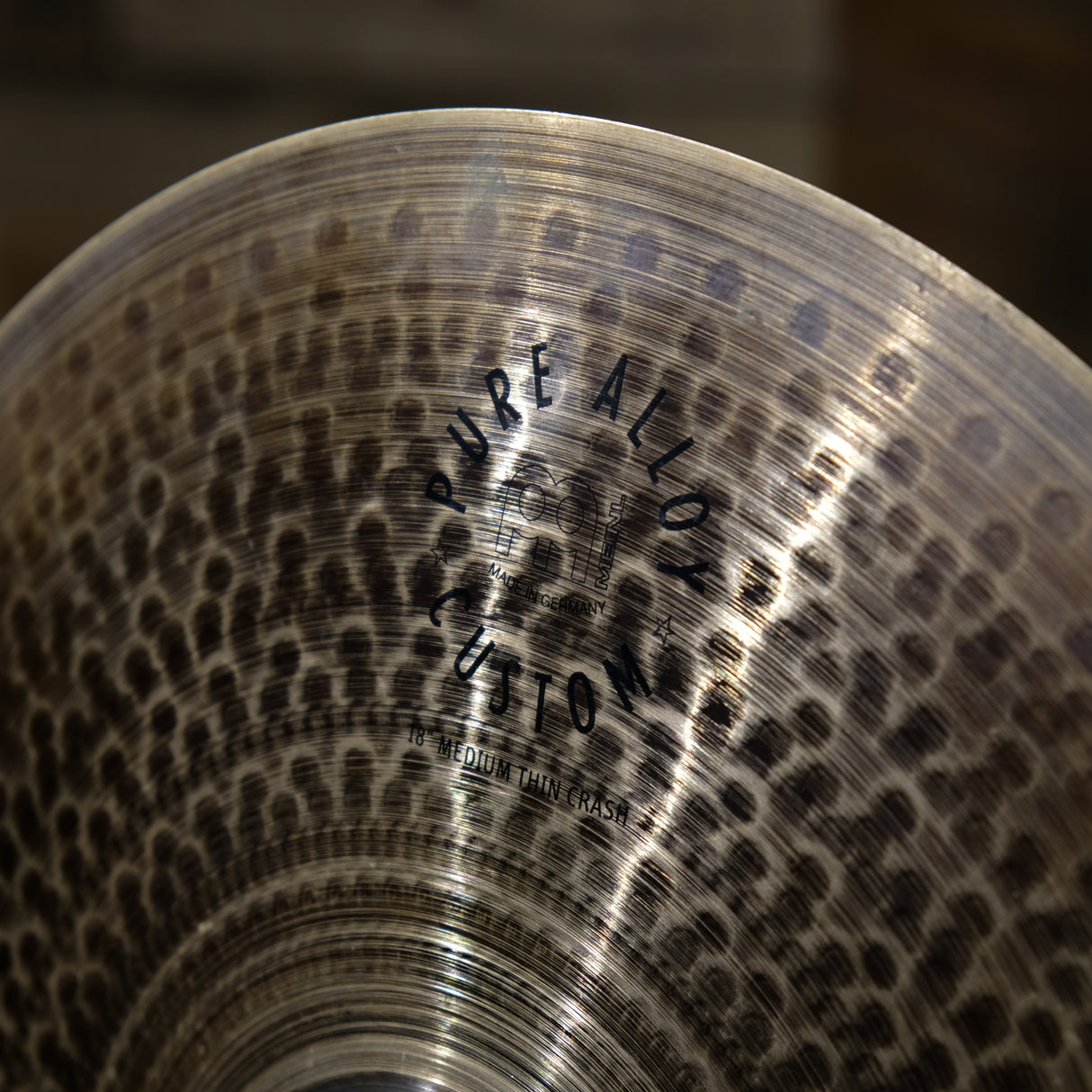Pre-Owned Meinl Pure Alloy Custom 18" Medium Thin Crash