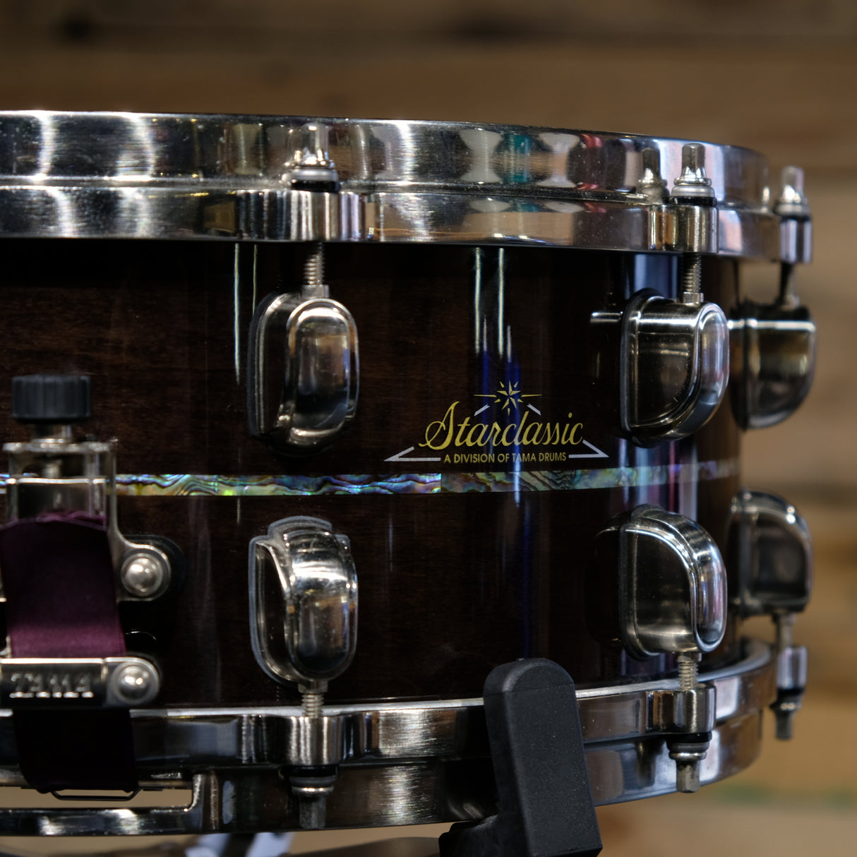 Pre-Owned Tama Starclassic 14"x6" G-Maple Snare in Cherry Black (MIJ)