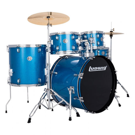Ludwig Accent 5pc Drum Kit inc. Cymbals - 22" Bass Drum