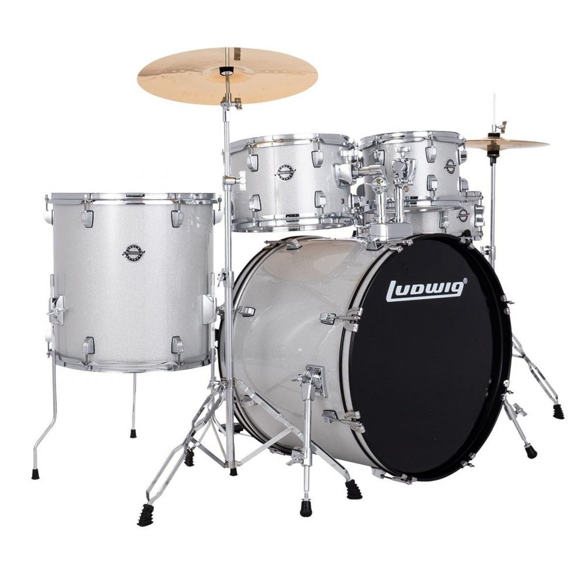 Ludwig Accent 5pc Drum Kit inc. Cymbals - 20" Bass Drum