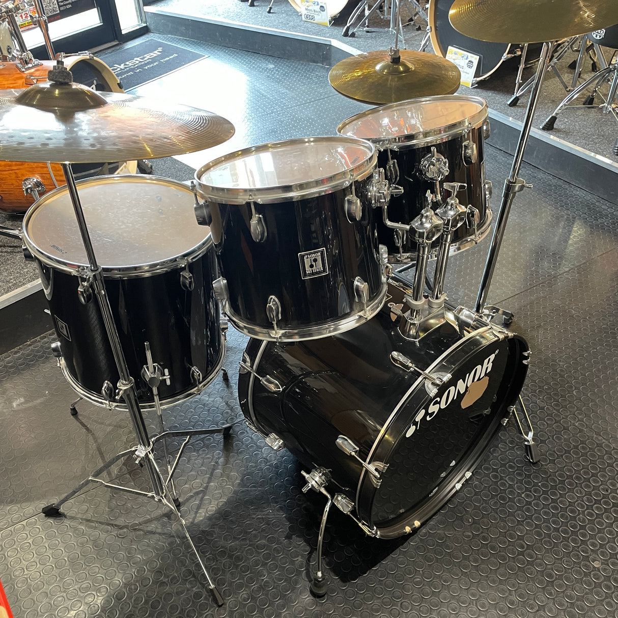 Pre-Owned Sonor Force 503 Drum Kit in Black