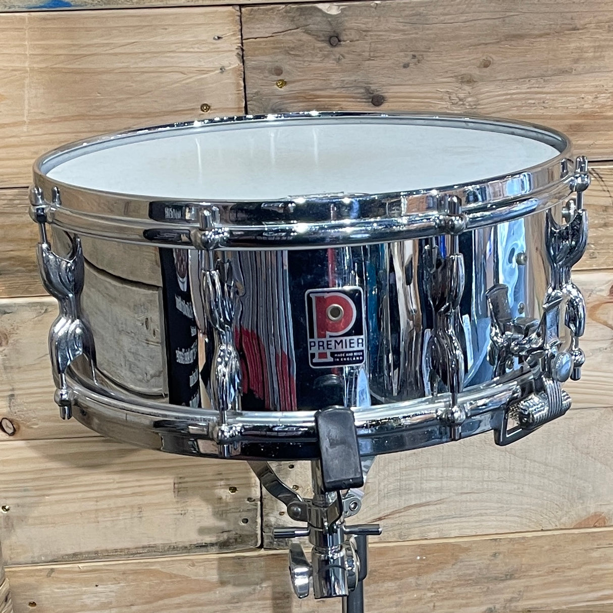 Pre-Owned Premier Royal Ace 14"x5.5" Chrome-Over-Brass Snare Drum (1963-'64)