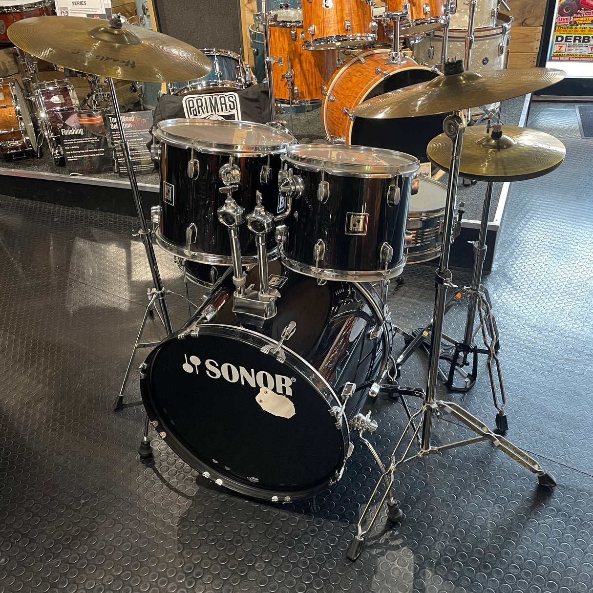 Pre-Owned Sonor Force 503 Drum Kit in Black
