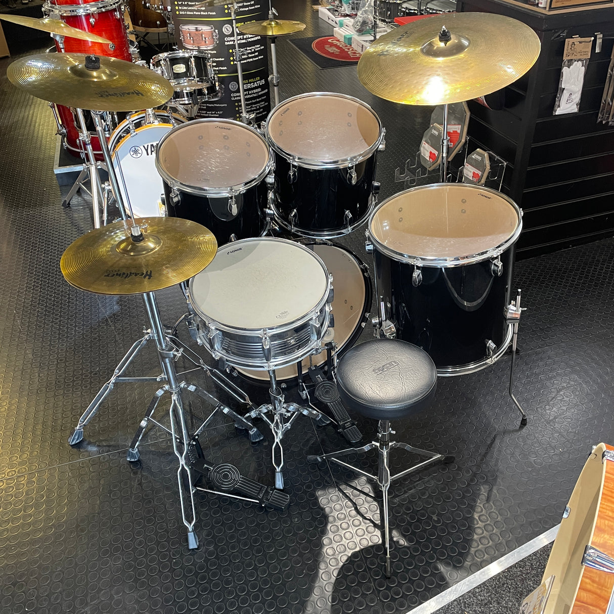Pre-Owned Sonor Force 503 Drum Kit in Black