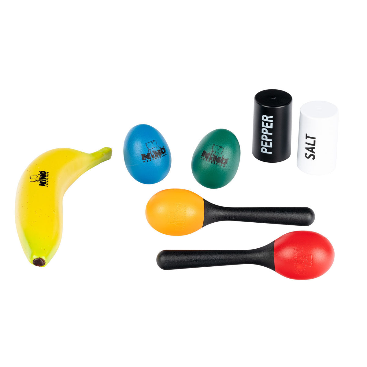 Nino Percussion 7 Piece Shaker Set