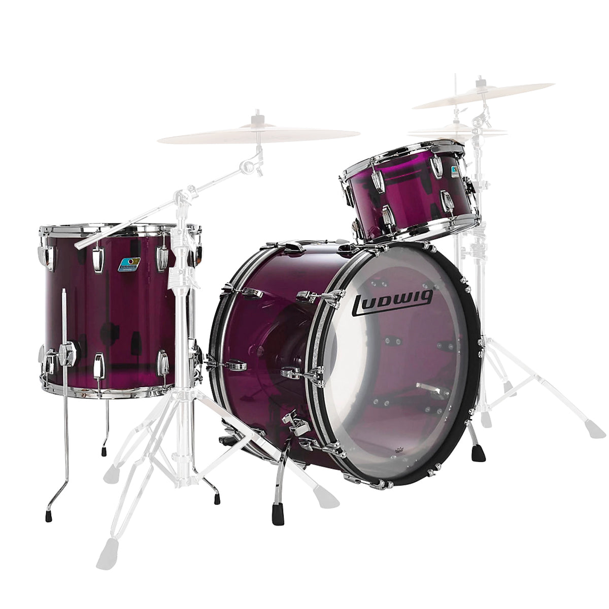 Ludwig USA Vistalite 24" Pro Beat Shell Pack