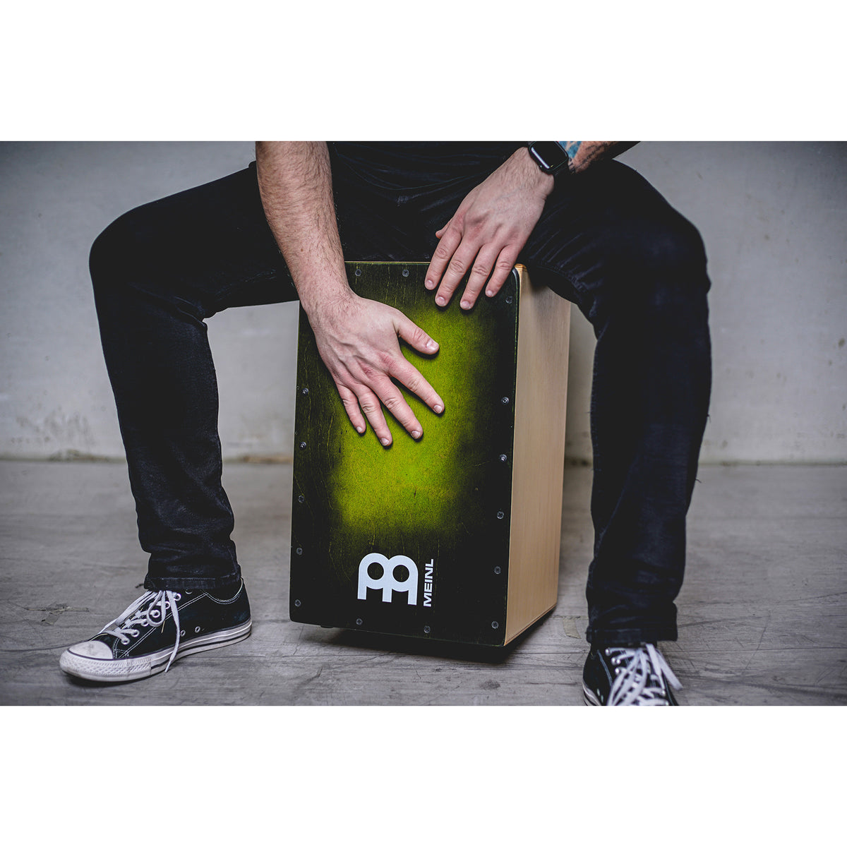 Meinl Snarecraft Cajon - Green Burst