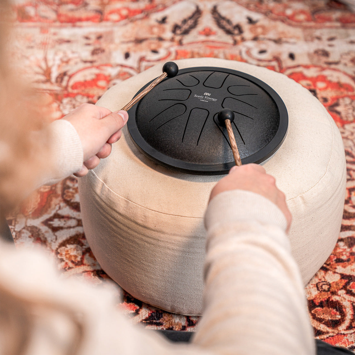 Meinl Sonic Energy 7" Steel Tongue Drum - Black (F Minor)