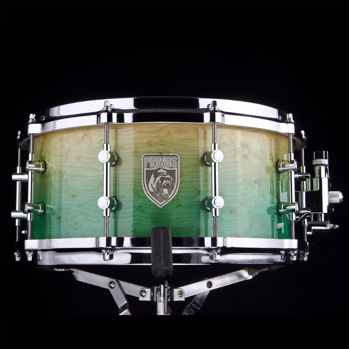 Primas Uakari Series 14"x6.5" Maple Snare Drum in Aqua Transition