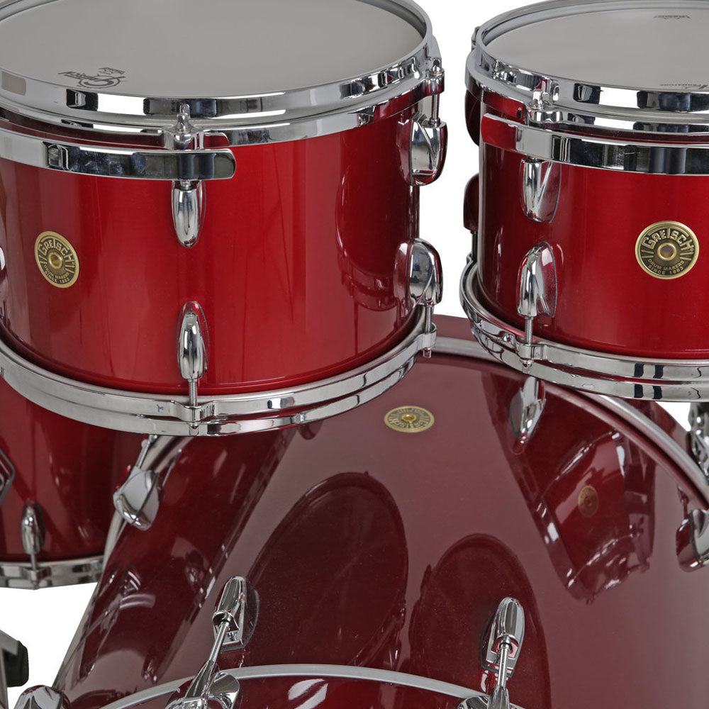 Gretsch USA Custom Shell Pack in Candy Apple Red Gloss - 22"| 10"| 12"| 16"| 14" SD