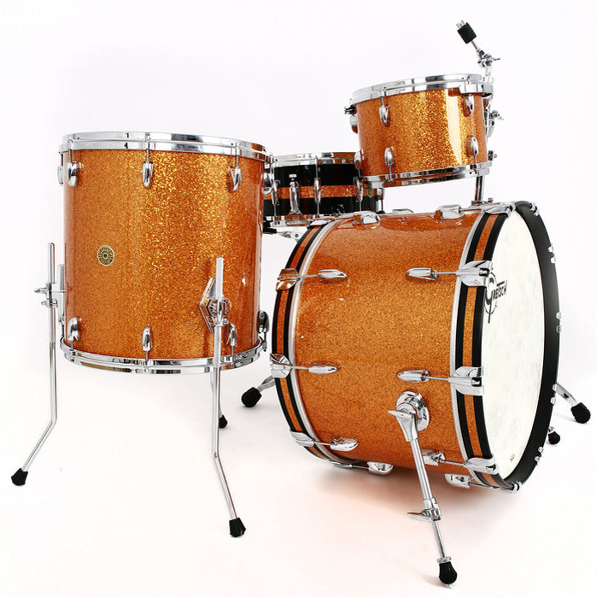 Gretsch USA Custom Shell Pack in Gold Glass - 22"| 12"| 16"| 14" SD