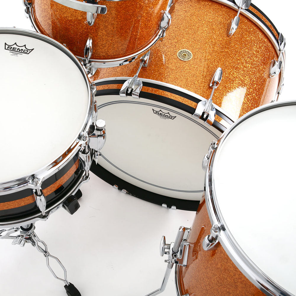 Gretsch USA Custom Shell Pack in Gold Glass - 22"| 12"| 16"| 14" SD