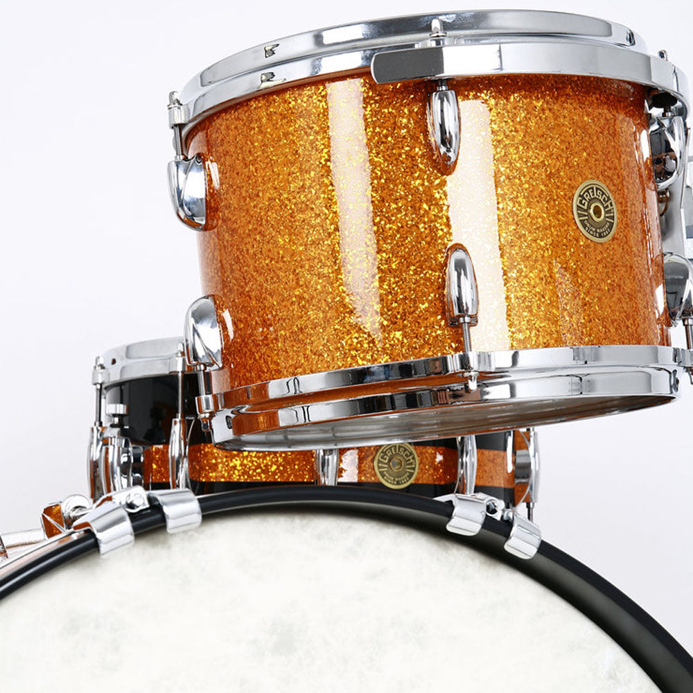 Gretsch USA Custom Shell Pack in Gold Glass - 22"| 12"| 16"| 14" SD
