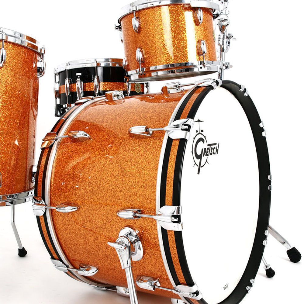 Gretsch USA Custom Shell Pack in Gold Glass - 22"| 12"| 16"| 14" SD