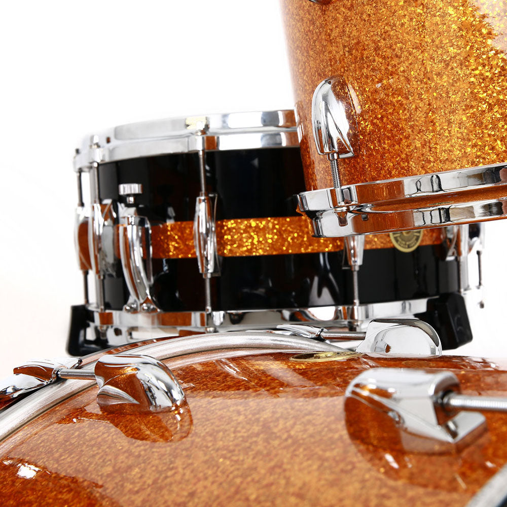 Gretsch USA Custom Shell Pack in Gold Glass - 22"| 12"| 16"| 14" SD