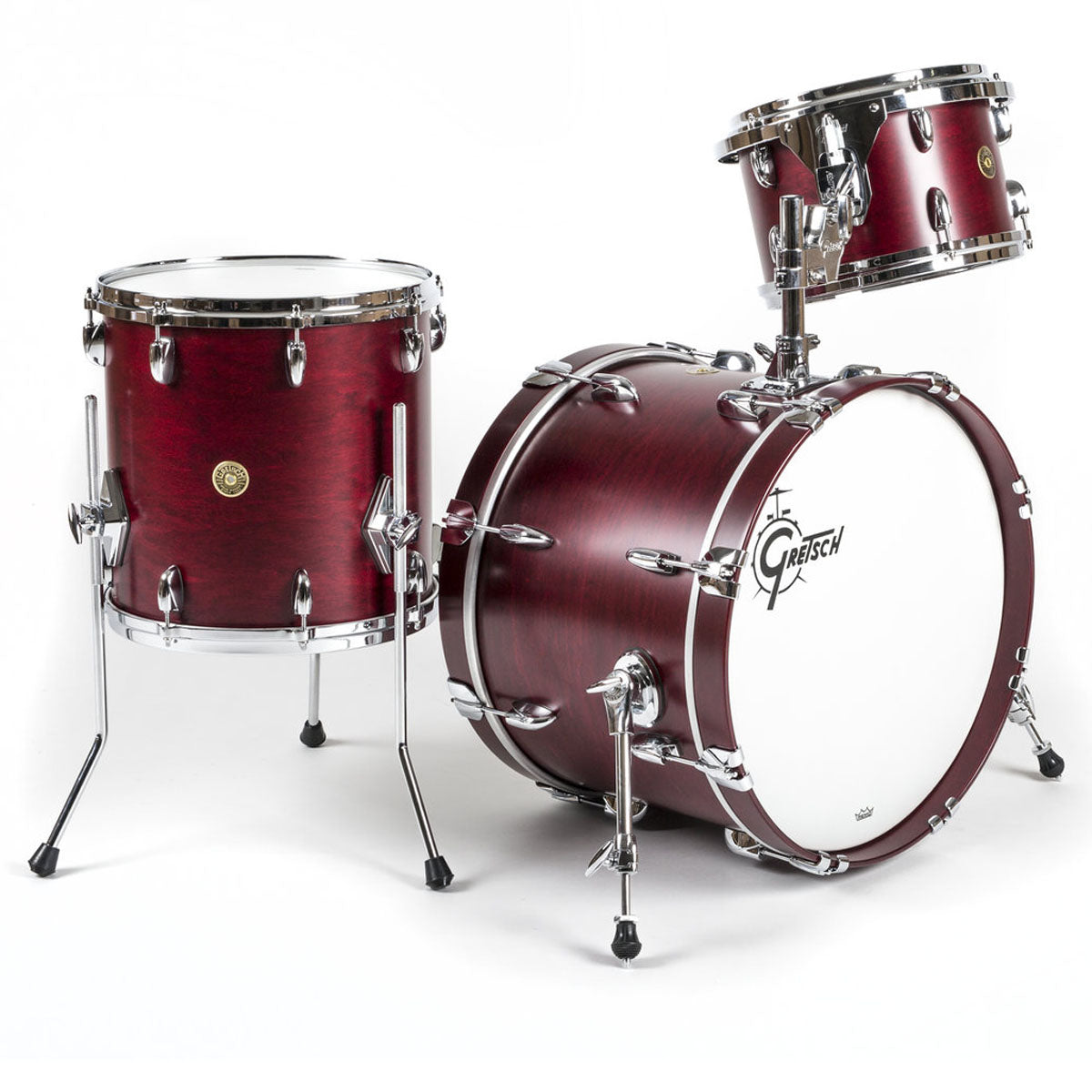 Gretsch USA Custom Shell Pack in Satin Rosewood - 20"| 12"| 14"