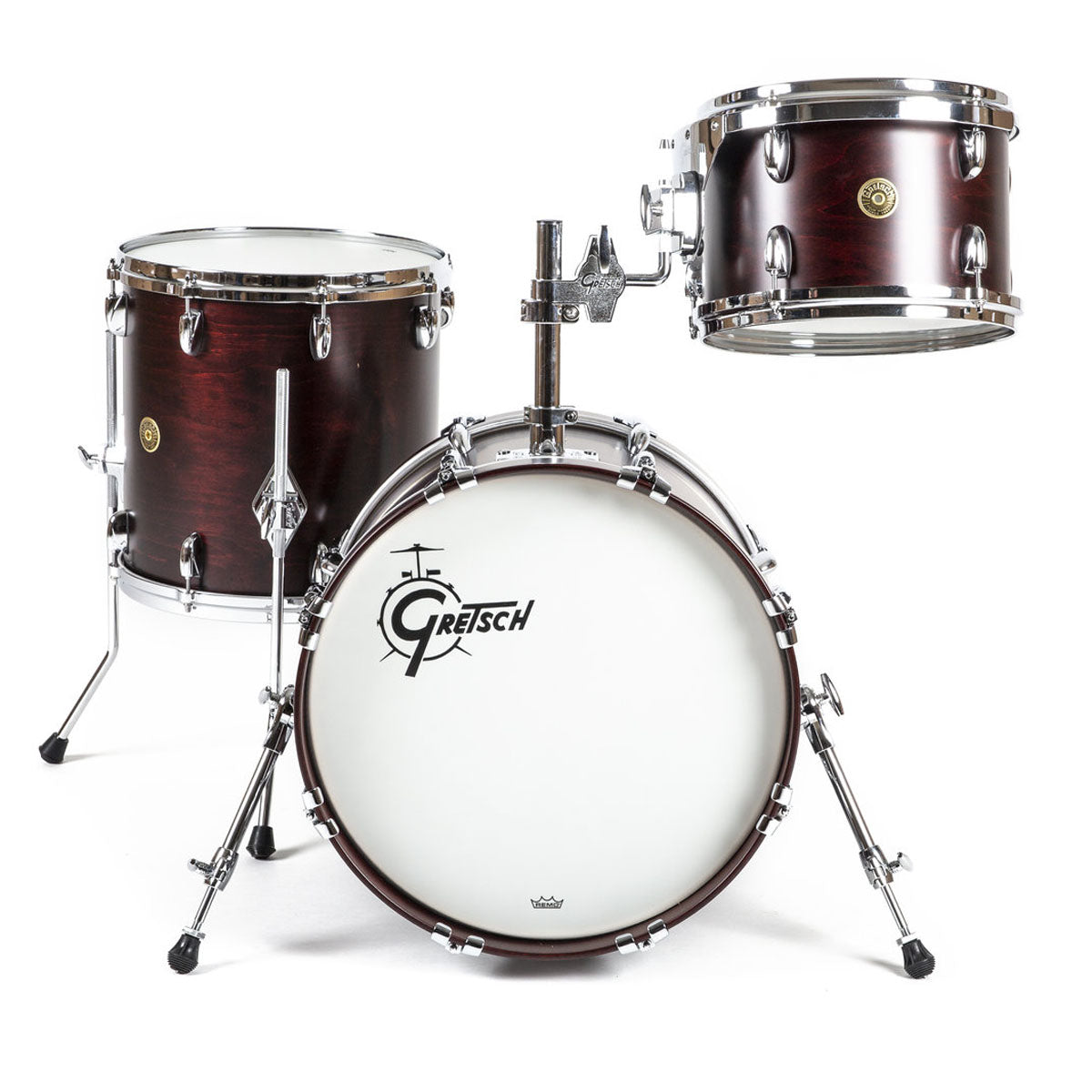 Gretsch USA Custom Shell Pack in Satin Walnut - 18"| 12"| 14"