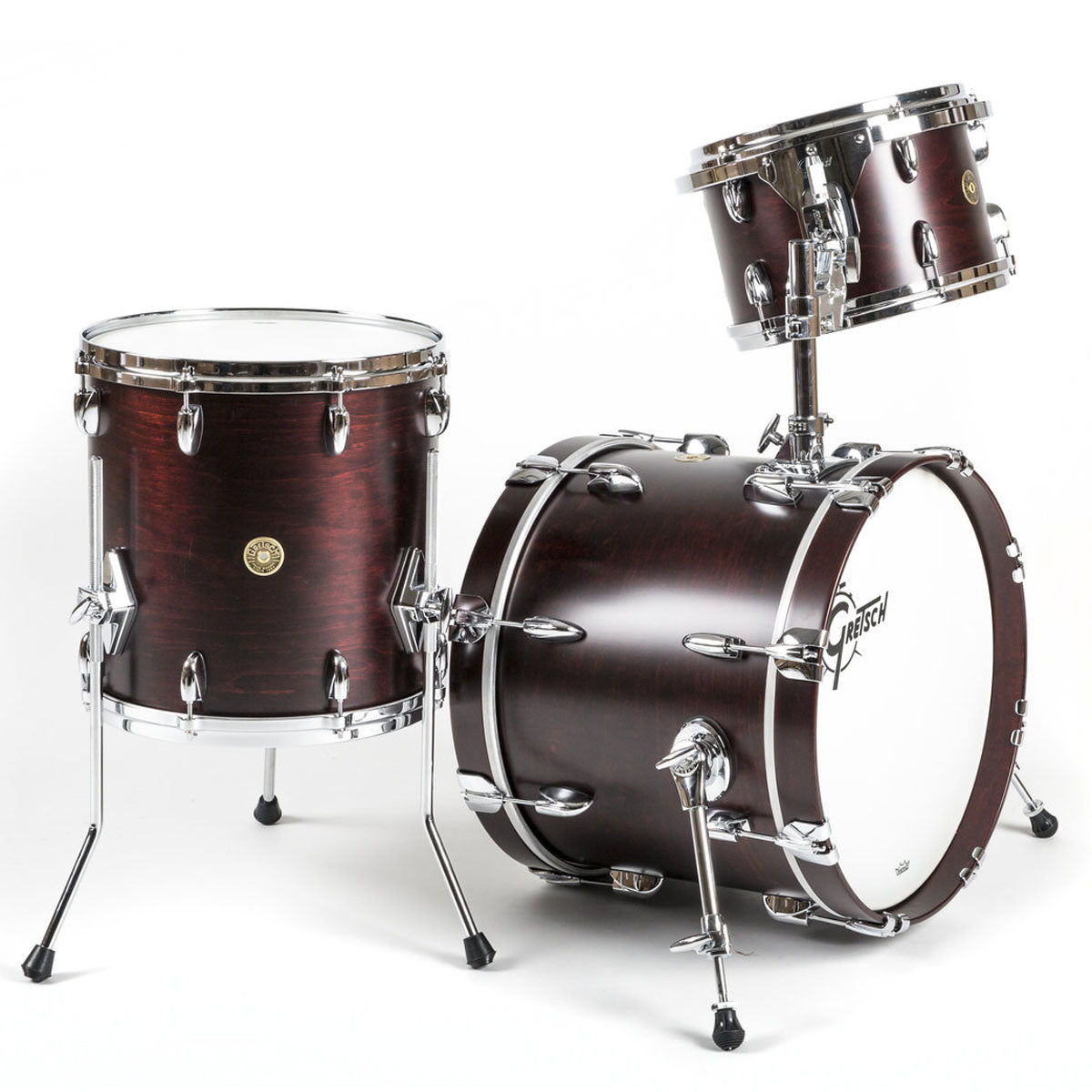 Gretsch USA Custom Shell Pack in Satin Walnut - 18"| 12"| 14"