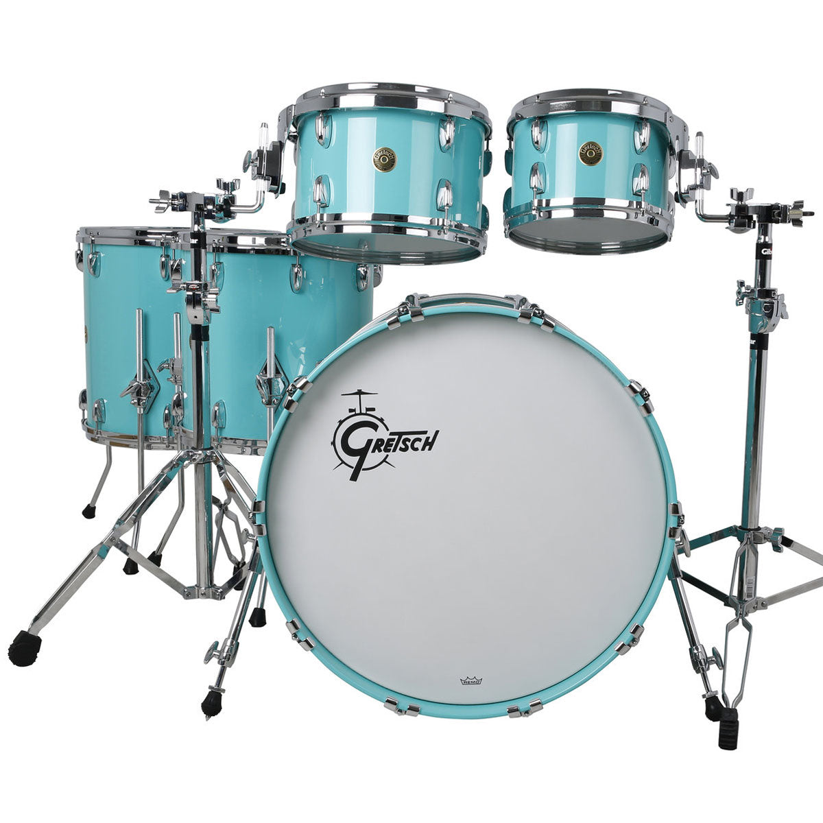 Gretsch USA Custom Shell Pack in Sea Foam Green Gloss - 22"| 10"| 12"| 14"| 16"