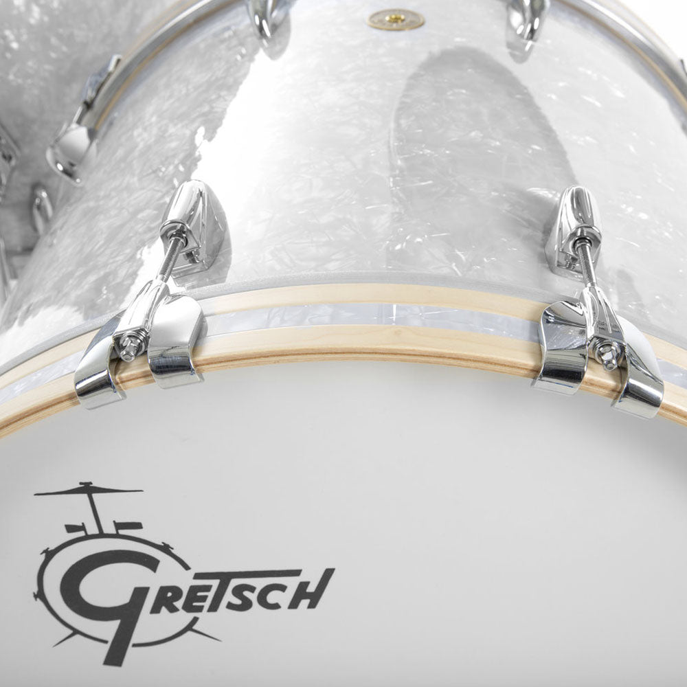 Gretsch USA Custom Shell Pack in White Marine Pearl - 22"| 10"| 12"| 14"| 16"