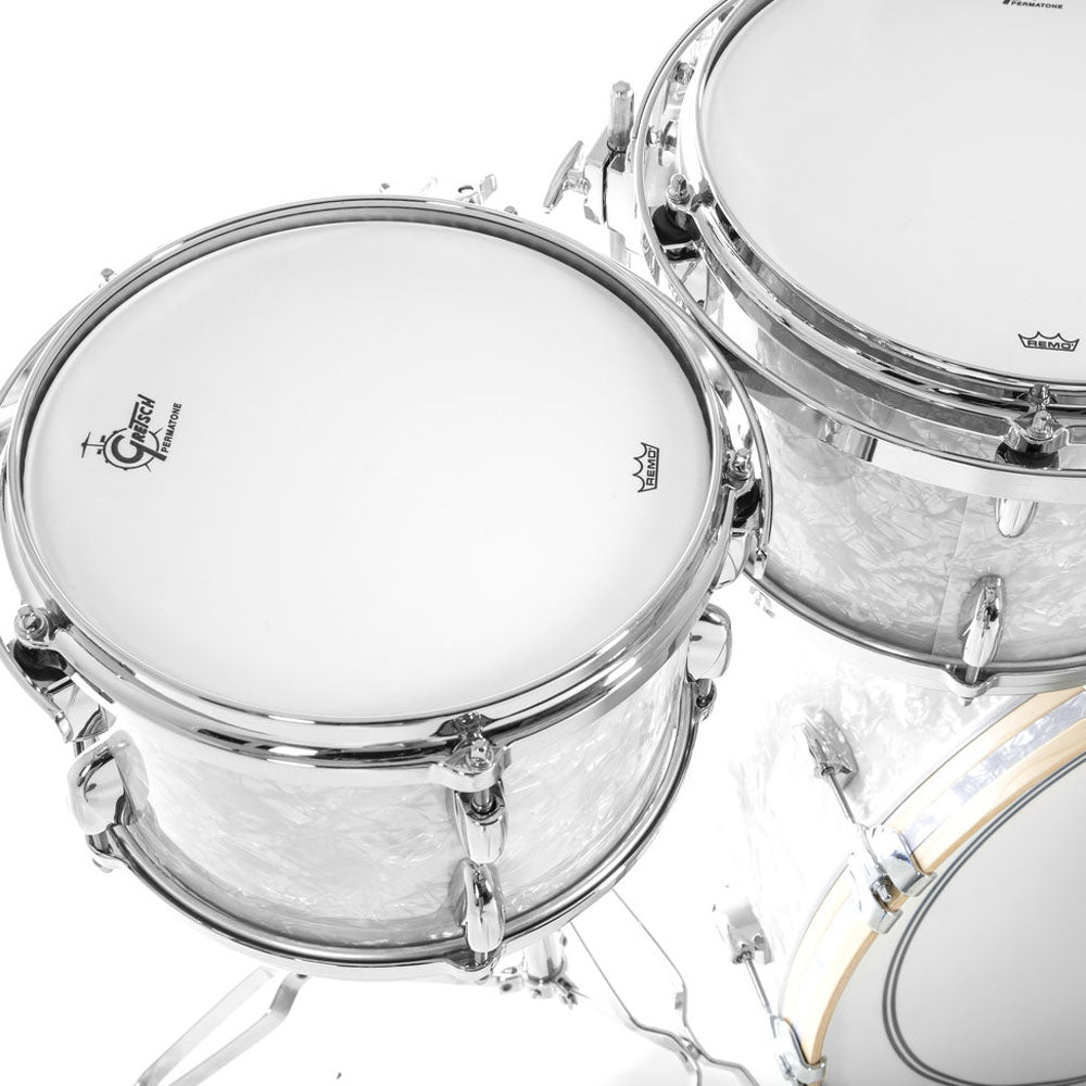 Gretsch USA Custom Shell Pack in White Marine Pearl - 22"| 10"| 12"| 14"| 16"