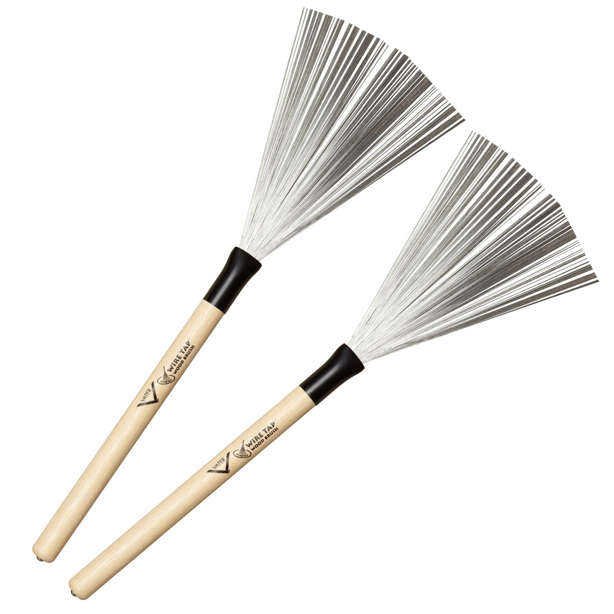 Vater Wire Tap Brushes - Wood Handle