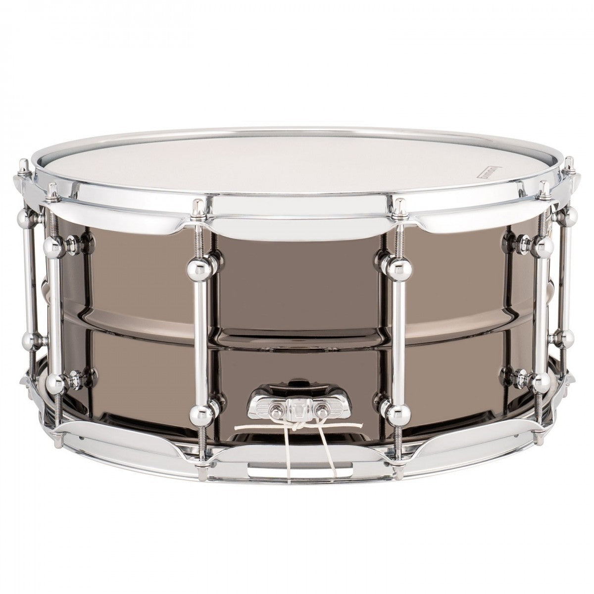 Ludwig Universal 14'' x 6.5'' Black Brass Snare Drum, Chrome Hardware