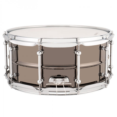 Ludwig Universal 14'' x 6.5'' Black Brass Snare Drum, Chrome Hardware