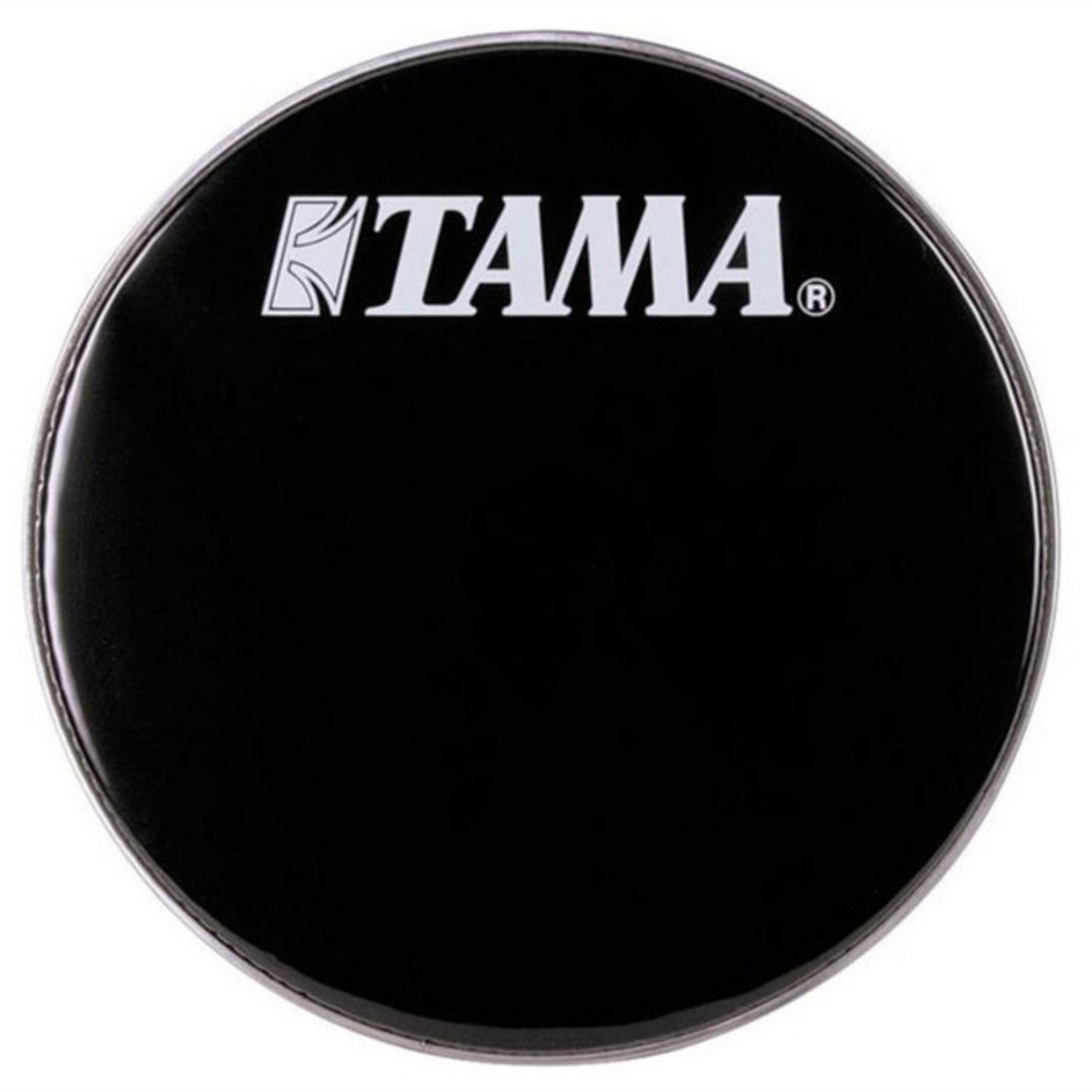 Tama Logo Bass Drum Heads - Gloss Black