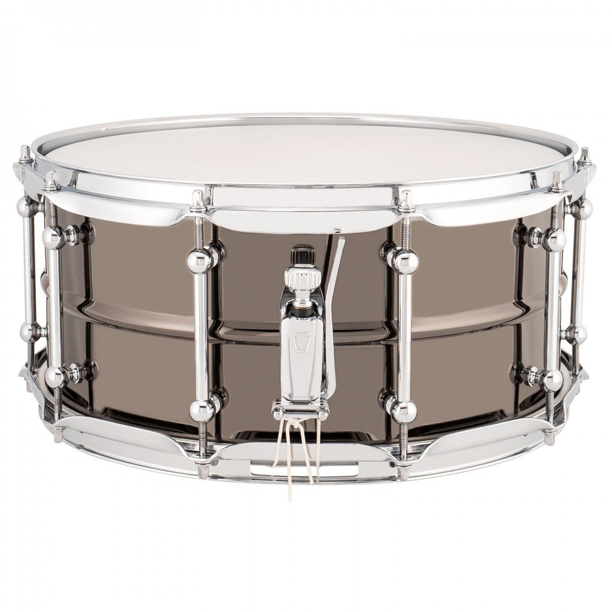 Ludwig Universal 14'' x 6.5'' Black Brass Snare Drum, Chrome Hardware