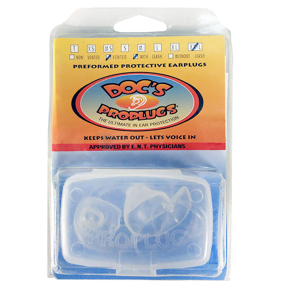 Doc's Pro Plugs Ear Plugs - Vented With Leash