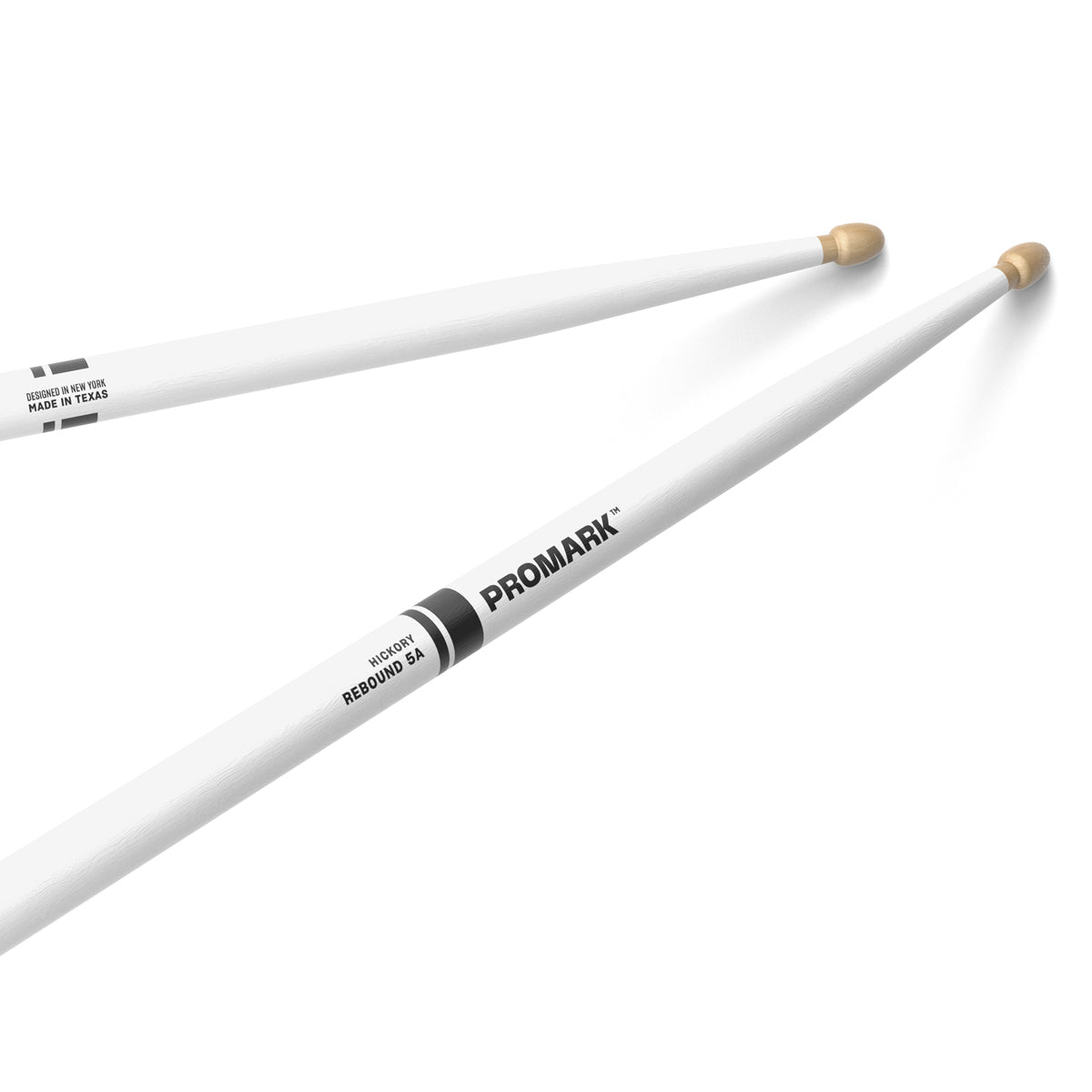 Pro-Mark Rebound 5A Hickory in White - Wood Tip