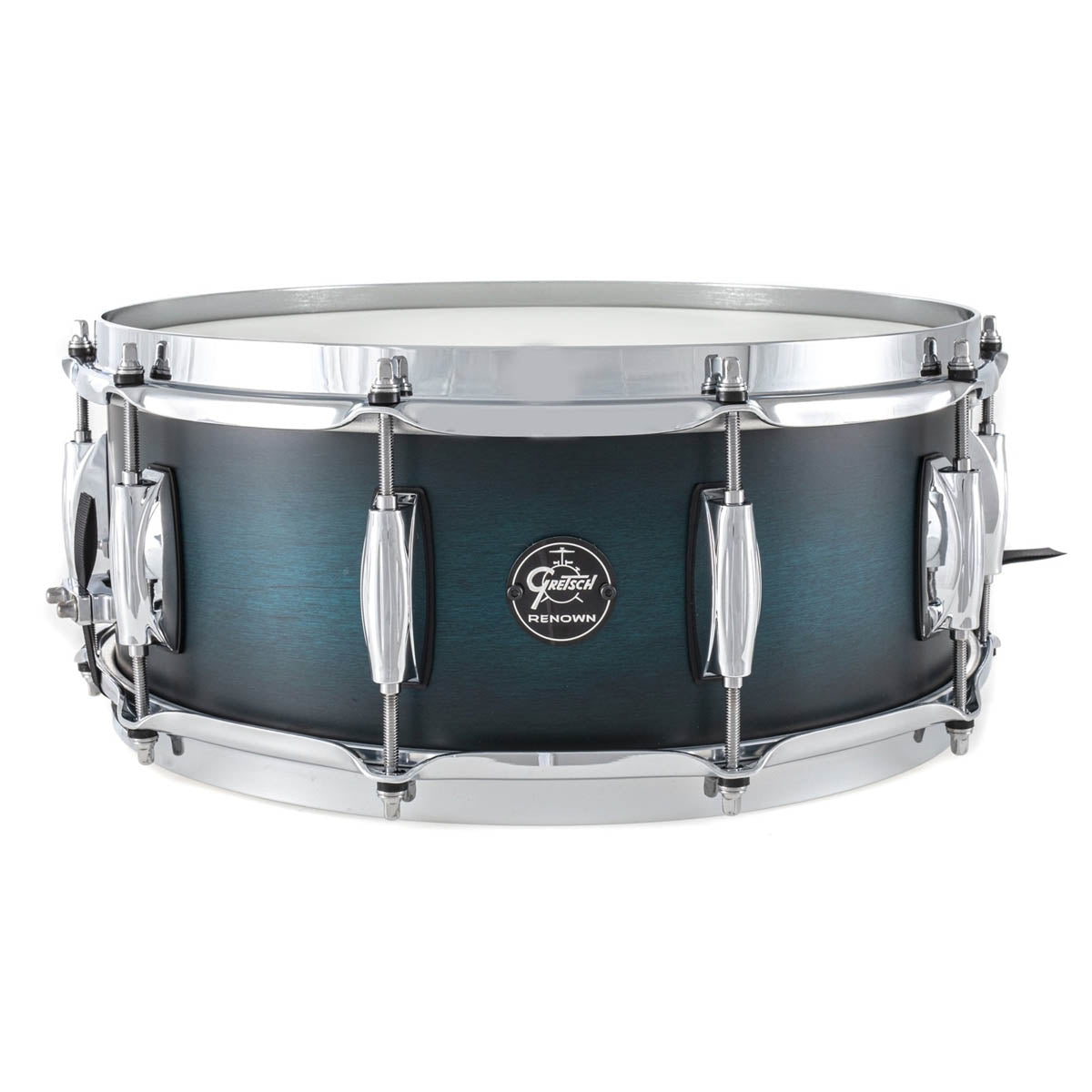 Gretsch Renown Maple 14"x5.5" Snare Drum in Satin Antique Blue Burst