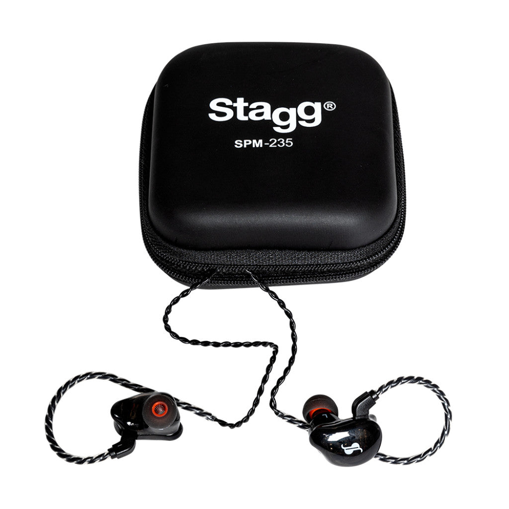 Stagg Dual-Driver In-Ear Monitors in Black